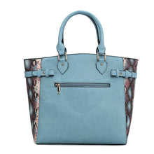 Load image into Gallery viewer, MKF Joelle Faux-Snake Embossed Tote bag with Wallet by Mia K