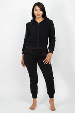 Load image into Gallery viewer, 2BFREE FLEECE ZIP UP FUR TRIM HOOD SWEATSUIT