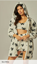 Load image into Gallery viewer, Cozy fleece 3-piece  Cardigan Pajama Set