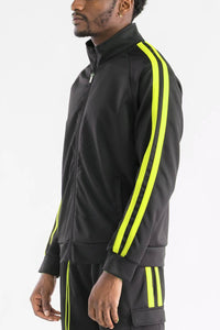 Two Stripe Cargo Pocket Track Jacket