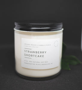 Strawberry Shortcake Soy Wax Candle (2 options)