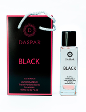 Load image into Gallery viewer, DASPAR BLACK FOR WOMEN TRAVEL PERFUME SPRAY 2.02 OZ 60 ML