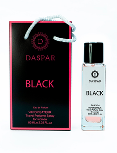 DASPAR BLACK FOR WOMEN TRAVEL PERFUME SPRAY 2.02 OZ 60 ML