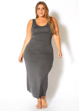 Load image into Gallery viewer, Bellatrix Plus Size Round Neck Sleeveless Maxi Dress