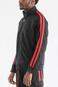 Two Stripe Cargo Pocket Track Jacket