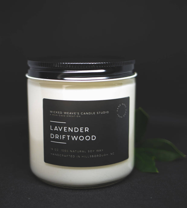 Lavender Driftwood Soy Wax Candle (2 Size Options)