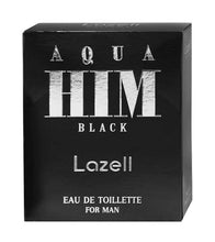 Load image into Gallery viewer, LAZELL AQUA HIM BLACK FOR MEN EDT 100 ML 3.4 OZ Perfume