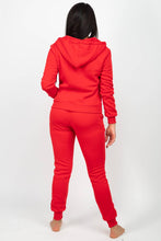 Load image into Gallery viewer, 2BFREE FLEECE ZIP UP FUR TRIM HOOD SWEATSUIT