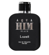 Load image into Gallery viewer, LAZELL AQUA HIM BLACK FOR MEN EDT 100 ML 3.4 OZ Perfume