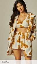 Load image into Gallery viewer, Cozy fleece 3-piece  Cardigan Pajama Set