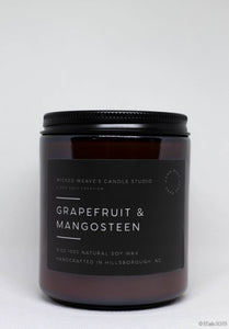 Grapefruit & Mangosteen Soy Wax Candle (2 size options)