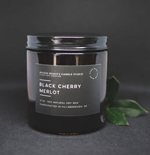 Load image into Gallery viewer, Black Cherry Merlot Soy Wax Candle (2 Size Options)