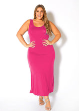 Load image into Gallery viewer, Bellatrix Plus Size Round Neck Sleeveless Maxi Dress