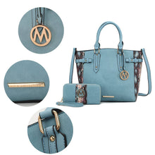 Load image into Gallery viewer, MKF Joelle Faux-Snake Embossed Tote bag with Wallet by Mia K