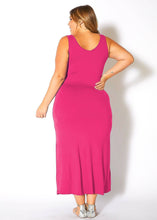 Load image into Gallery viewer, Bellatrix Plus Size Round Neck Sleeveless Maxi Dress