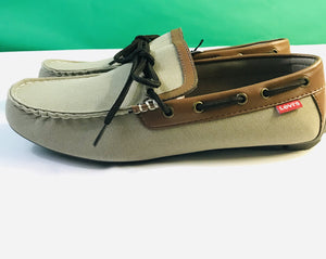 Levi Casual Boat Shoe Benson Washed Canvas