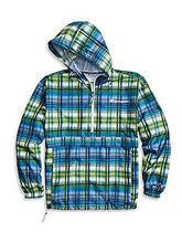 Load image into Gallery viewer, Stadium Packable &quot;Off The Grid&quot; Green &amp; Blue Champion Windbreaker