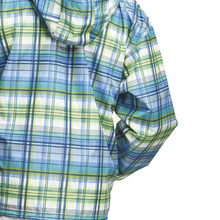 Load image into Gallery viewer, Stadium Packable &quot;Off The Grid&quot; Green &amp; Blue Champion Windbreaker