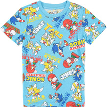 Load image into Gallery viewer, Little boys over All over Sonic Tee