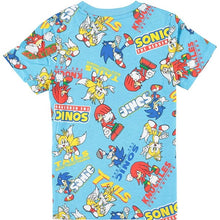 Load image into Gallery viewer, Little boys over All over Sonic Tee